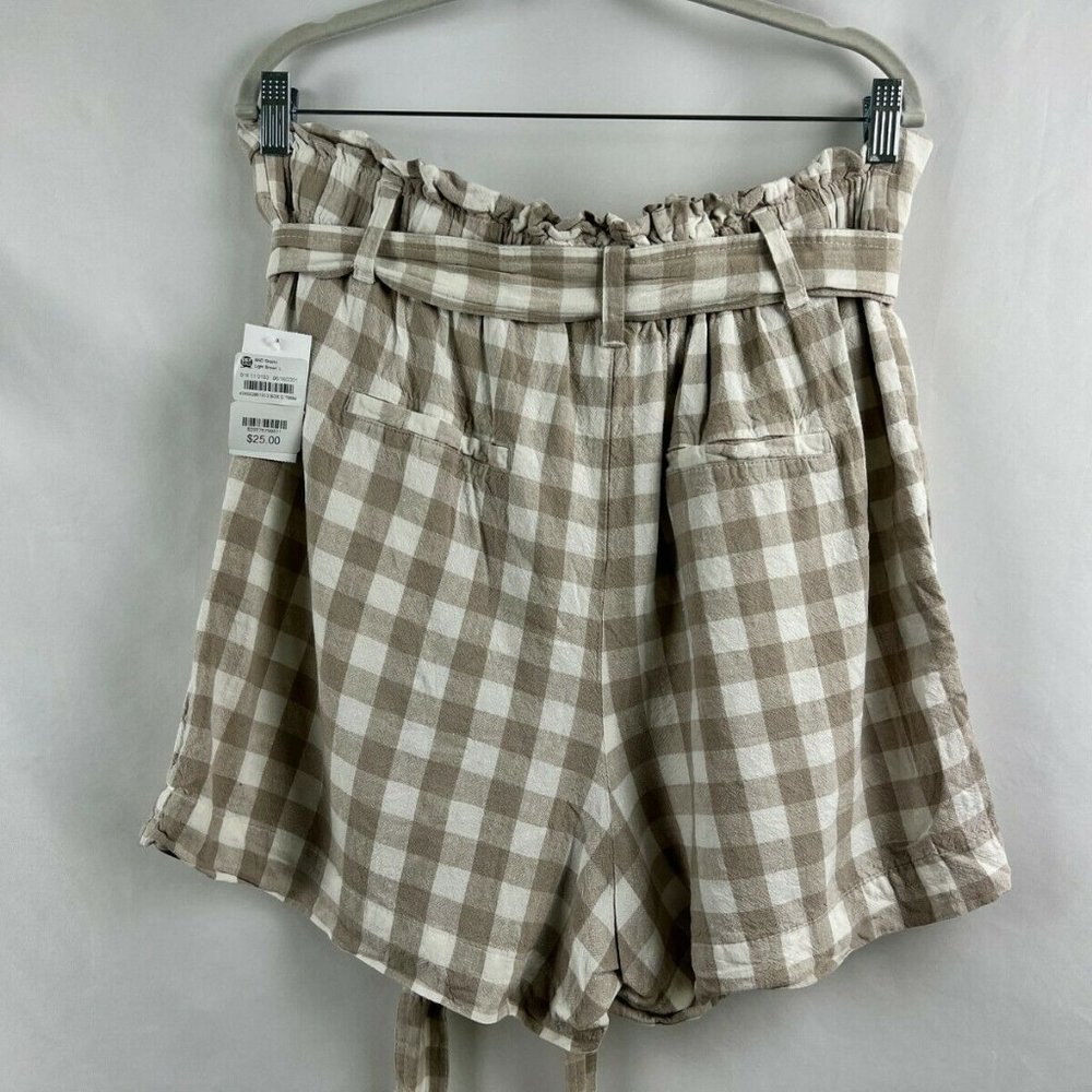 A New Day L Beige High-Rise Paperbag Shorts - Picture 4 of 5